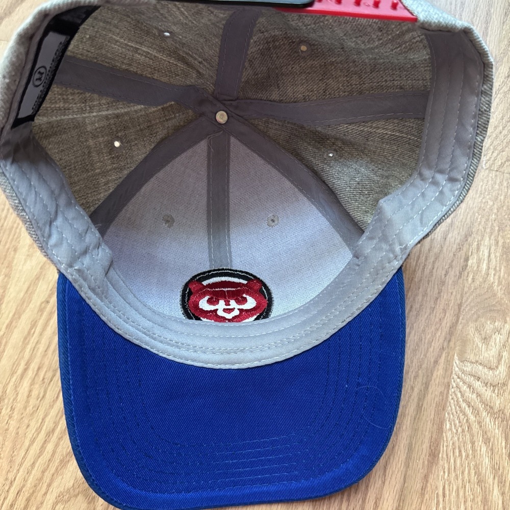 Chicago Cubs Hat Cap Baseball MLB Wool Blend Adjustable Gray Melonwear Vintage - Picture 6 of 7
